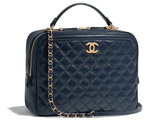 chanel vanity bag blue|Chanel vanity case 2022.